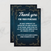 Aangepaste zakelijke dank voor een flatje bedankt  (Voorkant / Achterkant)