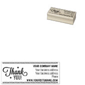 Aangepaste zakelijke en site bedankt rubberstempel (Gestempeld)