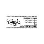 Aangepaste zakelijke en site bedankt rubberstempel (Afrduk)