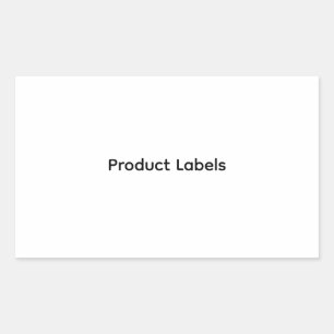 Aangepaste zakelijke en verpakkingsstickers produc rechthoekige sticker
