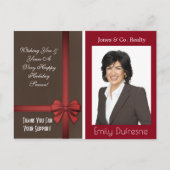 Aangepaste zakelijke feestdagen briefkaart (Voorkant)