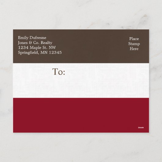 Aangepaste zakelijke feestdagen - Modern (Achterkant)