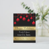 Aangepaste zakelijke feestdagen Ornamenten Briefkaart (Staand voorkant)