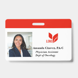Aangepaste zakelijke foto naam werknemer badge