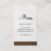 Aangepaste zakelijke foto | Onroerend goed Visitekaartje (Achterkant)