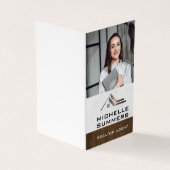 Aangepaste zakelijke foto | Visitekaartje onroeren (Buitenkant)