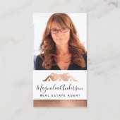 Aangepaste zakelijke foto | Visitekaartje onroeren (Voorkant)