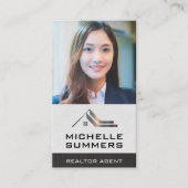 Aangepaste zakelijke foto | Vrouw voor bedrijven Visitekaartje (Voorkant)