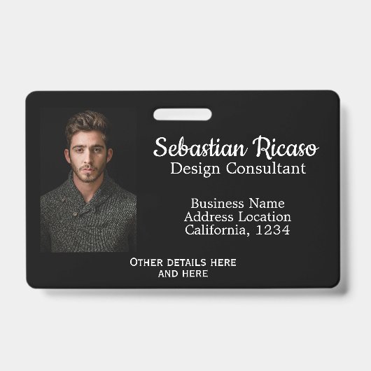 Aangepaste zakelijke gepersonaliseerde badge (Voorzijde)