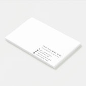 Aangepaste zakelijke gepersonaliseerde bedrijf Sti Post-it® Notes (Schuin)