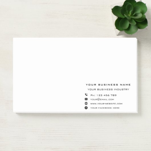 Aangepaste zakelijke gepersonaliseerde bedrijf Sti Post-it® Notes (Kantoor)