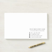 Aangepaste zakelijke gepersonaliseerde bedrijf Sti Post-it® Notes (Op bureau)