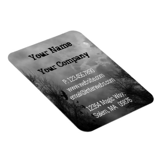 Aangepaste zakelijke Grungy Haunted Sky Magnets Magneet (Rechterzijde)