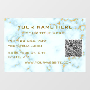 Aangepaste zakelijke informatievensterfolie met QR Raamsticker