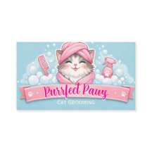 Aangepaste Zakelijke Kaart voor Kattenverzorgers –