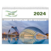 Aangepaste zakelijke kalender 2024 (Hoes)