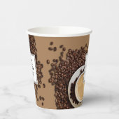 Aangepaste zakelijke koffie voor Logo Papieren Bekers (Links)