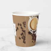 Aangepaste zakelijke koffie voor Logo Papieren Bekers (Rechts)