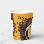 Aangepaste zakelijke koffie voor Logo Papieren Bekers (Links)