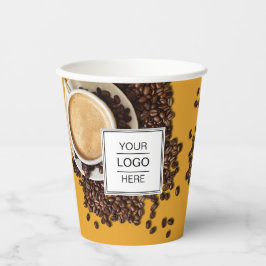 Aangepaste zakelijke koffie voor Logo Papieren Bekers