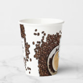 Aangepaste zakelijke koffie voor Logo Papieren Bekers (Links)