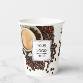 Aangepaste zakelijke koffie voor Logo Papieren Bekers