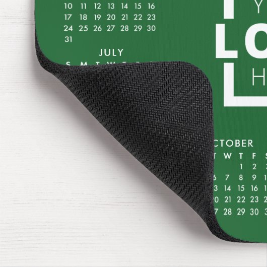 Aangepaste zakelijke Logo 2022-agenda Muismat (Hoek)