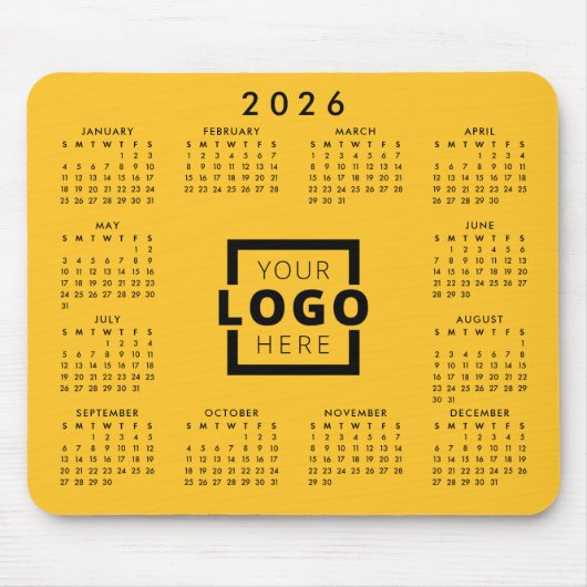 Aangepaste zakelijke Logo 2022-agenda Muismat (Voorkant)