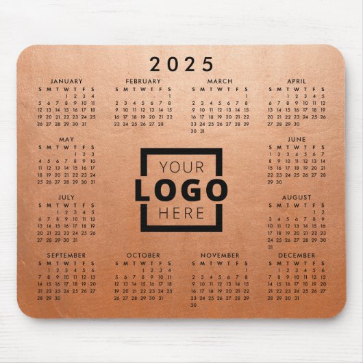 Aangepaste zakelijke Logo 2023-agenda Muismat (Voorkant)