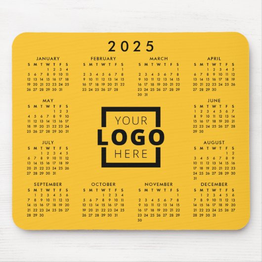 Aangepaste zakelijke Logo 2023-agenda Muismat (Voorkant)