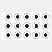 Aangepaste zakelijke Logo | 30 waterdichte Sticker (Vel)