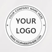 Aangepaste zakelijke Logo Aangepaste stempel Labels (Design 2)