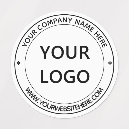 Aangepaste zakelijke Logo Aangepaste stempel Labels (Design 1)