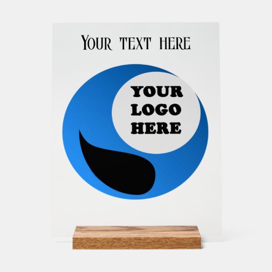 Aangepaste zakelijke Logo Acryl Bord (Voorkant)
