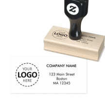 Aangepaste Zakelijke Logo & Adres Houten