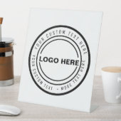 Aangepaste zakelijke logo adverteren reclamebord met voetstuk (Insitu)