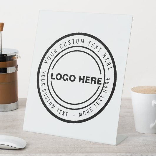 Aangepaste zakelijke logo adverteren reclamebord met voetstuk (Insitu)