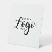 Aangepaste zakelijke logo adverteren reclamebord met voetstuk (Voorkant)