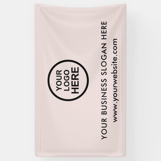 Aangepaste zakelijke Logo banner (Verticaal)