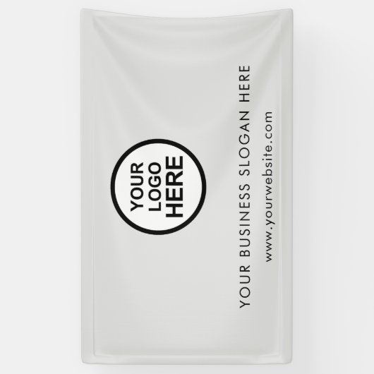 Aangepaste zakelijke Logo banner (Verticaal)