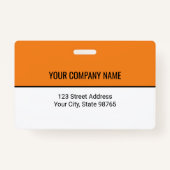 Aangepaste zakelijke Logo Barcode Werknemer Foto Badge (Achterkant)