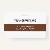 Aangepaste zakelijke Logo Barcode Werknemer Foto Badge (Achterkant)