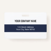 Aangepaste zakelijke Logo Barcode Werknemer Foto Badge (Achterkant)