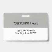 Aangepaste zakelijke Logo Barcode Werknemer Foto Badge (Back)