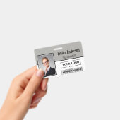 Aangepaste zakelijke Logo Barcode Werknemer Foto Badge (Handheld)