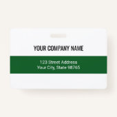 Aangepaste zakelijke Logo Barcode Werknemer Foto Badge (Achterkant)