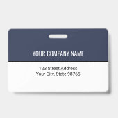 Aangepaste zakelijke Logo Barcode Werknemer Foto Badge (Back)