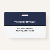 Aangepaste zakelijke Logo Barcode Werknemer Foto Badge (Achterkant)