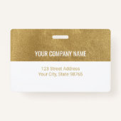 Aangepaste zakelijke Logo Barcode Werknemer Foto Badge (Achterkant)