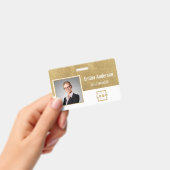 Aangepaste zakelijke Logo Barcode Werknemer Foto Badge (Handheld)